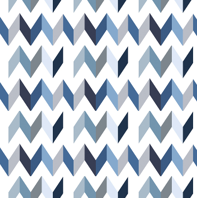Fabric roller blind Blue herringbone