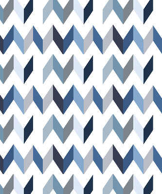 Fabric roller blind Blue herringbone