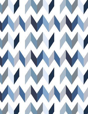 Fabric roller blind Blue herringbone