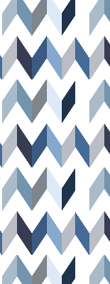 Fabric roller blind in blue herringbone