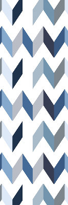 Fabric roller blind Blue herringbone