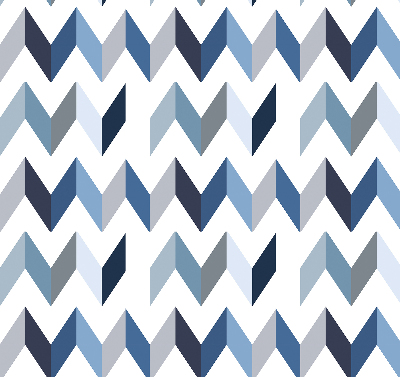 Fabric roller blind Blue herringbone