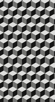 Modern roller blind 3D cubes