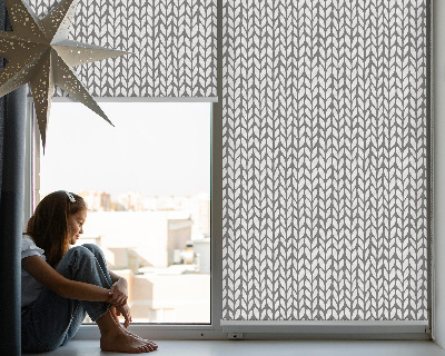 Modern roller blind White fir