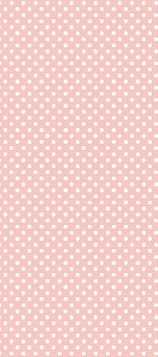 Roller blind for large window with white dots pattern