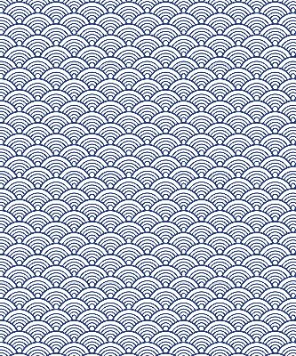 Fabric roller blind semicircle design