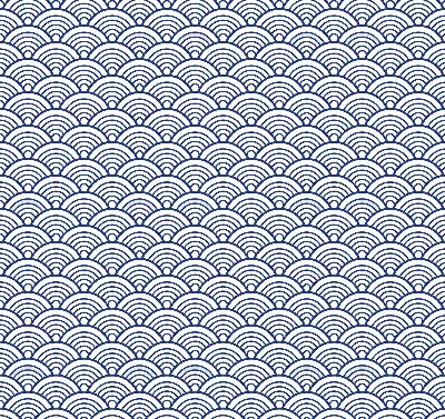 Fabric roller blind semicircle design