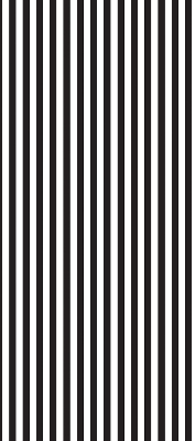 Modern roller blind with black and white stripes