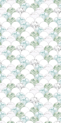 Fabric roller blind Semicircle