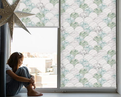 Fabric roller blind Semicircle