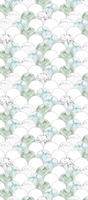 Fabric roller blind Semicircle