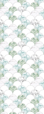 Fabric roller blind Semicircle