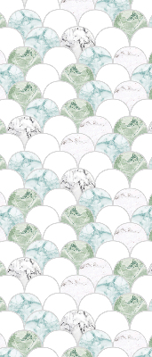 Fabric roller blind Semicircle