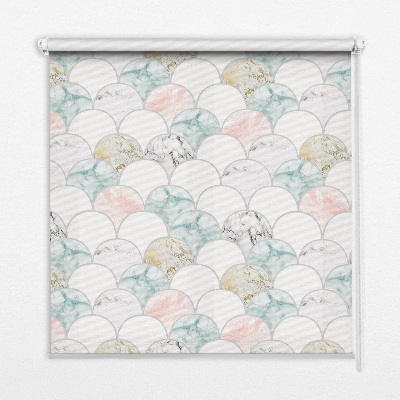 Modern roller blind Colorful scales