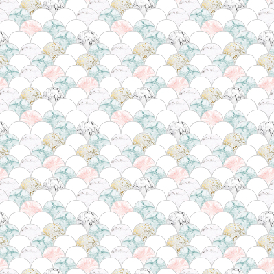 Modern roller blind Colorful scales