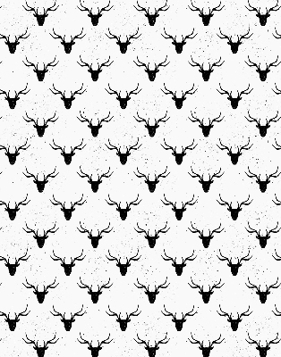 Fabric roller blind Black deer heads