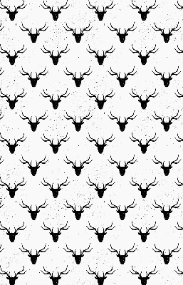Fabric roller blind Black deer heads