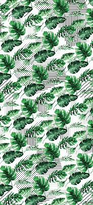 Roller blind for large window Tropical leaves