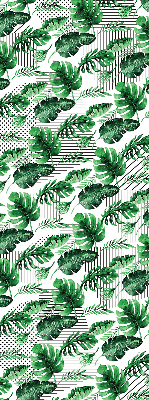 Roller blind for large window Tropical leaves