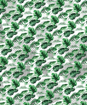 Roller blind for large window Tropical leaves