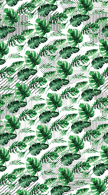 Roller blind for large window Tropical leaves