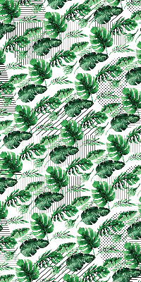 Roller blind for large window Tropical leaves