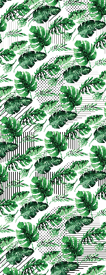Roller blind for large window Tropical leaves