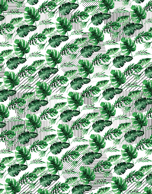 Roller blind for large window Tropical leaves