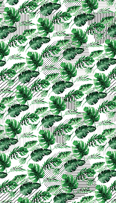 Roller blind for large window Tropical leaves