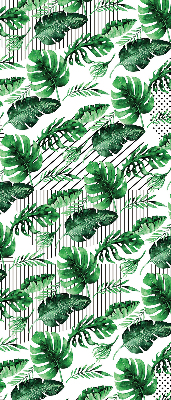 Roller blind for large window Tropical leaves