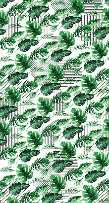Roller blind for large window Tropical leaves