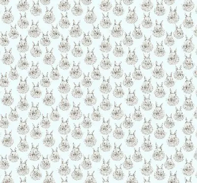Modern roller blind with rabbits design