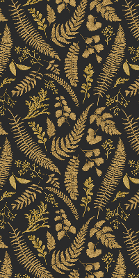 Fabric roller blind Yellow ferns