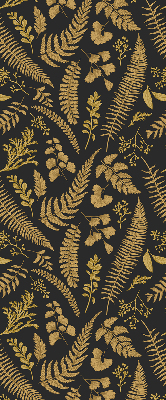 Fabric roller blind Yellow ferns