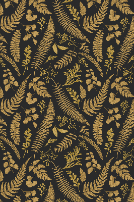Fabric roller blind Yellow ferns