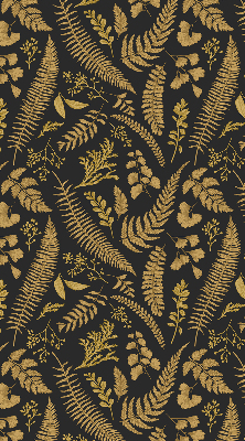 Fabric roller blind Yellow ferns