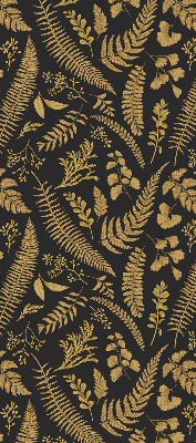 Fabric roller blind Yellow ferns