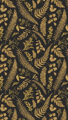 Fabric roller blind Yellow ferns