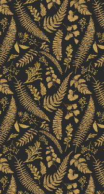 Fabric roller blind Yellow ferns