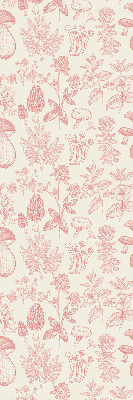 Modern roller blind Drawn mushrooms