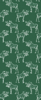 Roller blind for large window Green moose