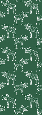 Roller blind for large window Green moose