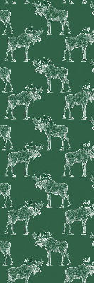 Roller blind for large window Green moose