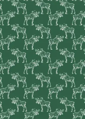 Roller blind for large window in green moose