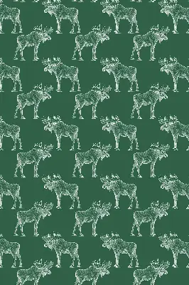 Roller blind for large window in green moose