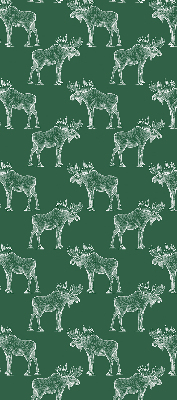 Roller blind for large window Green moose