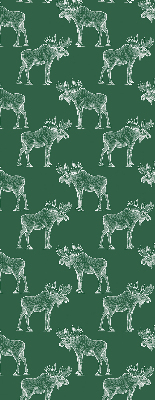 Roller blind for large window Green moose