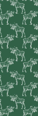 Roller blind for large window Green moose