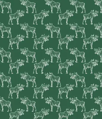 Roller blind for large window in green moose