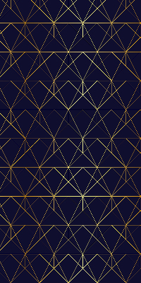 Fabric roller blind Yellow lines connected into triangles